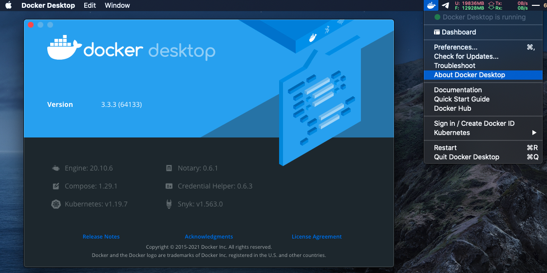 Bureau Docker ChromieCraft sur macOS