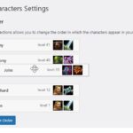 character re-ordering feature